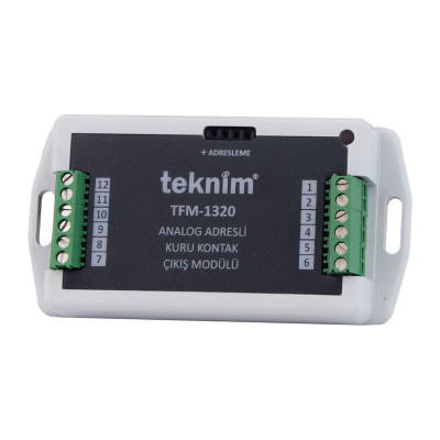 TFM-1320 Teknim Analog Adresli Röle (Çıkış) Kontak Modülü - (Paralel İki Çıkış) TFM-1320 Teknim Analog Adresli Röle (Çıkış) Kontak Modülü - (Paralel İki Çıkış)