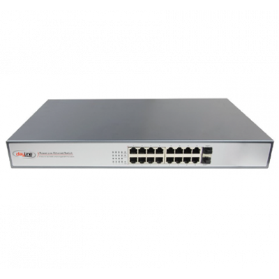 SWP-POE33016PFU-at Dayline 16-POE 10/100/1000M Port + 2-port SFP