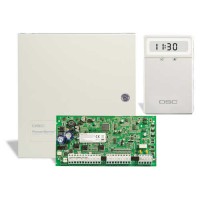 Pc 1616 DSC 6 Bölgeli Alarm Paneli PCB Board + Küçük Metal Kabinet + LCD 5511 Şifre Paneli