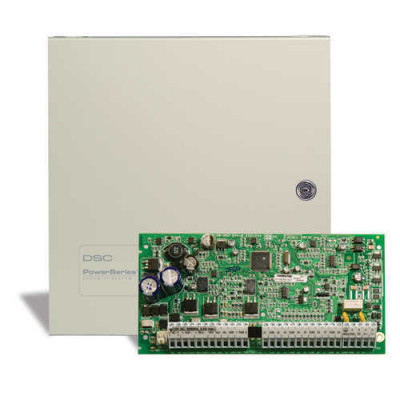 PC 1832 DSC 8 Bölgeli Alarm Paneli PCB Board + Büyük Metal Kabinet