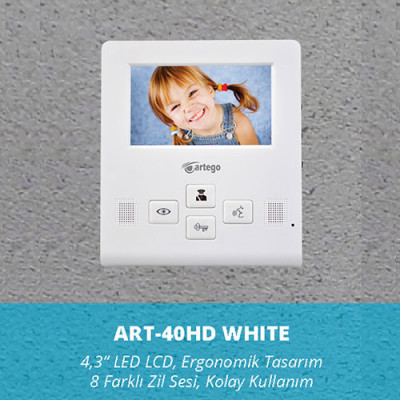 ART-40HD Artego Apartman Görüntülü Diafon 4,3''LCD Monitor