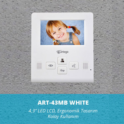 ART-40HD Artego Villa Görüntülü Diafon 4,3''LCD Renkli Monitor