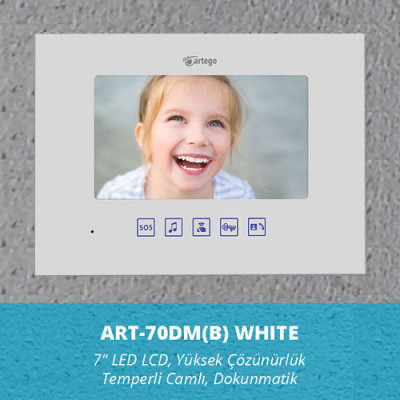 ART-70DM (B) Artego Apartman Görüntülü Diafon 7''LCD Monitor