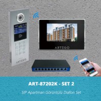 ART-87202K-Set 2 Artego SIP Bina Görüntülü Diafon Sistemi
