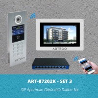 ART-87202K-Set 4 Artego SIP Bina Görüntülü Diafon Sistemi