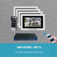 ART-87203-Set 4 Artego SIP Villa Görüntülü Diafon Sistemleri