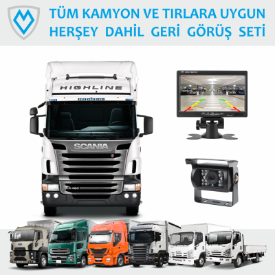 MK-KS900 7 Inch Monitörlü Markaj Geri Görüş Kamyon/Tır Kamera Seti