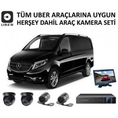 UBER Araçlarına Uygun Derin Araç Kamera Seti