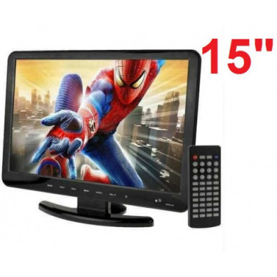 15" inç LED TV HDMİ 1080P Derin ÇIKIŞ, USB MEDYA DVD-TV MONİTÖR