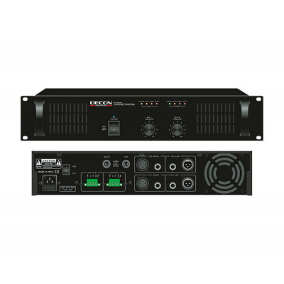 DP-2200 Decon 70-100 Volt 2x200 Watt 2 Kanal Trafolu Power Amfi