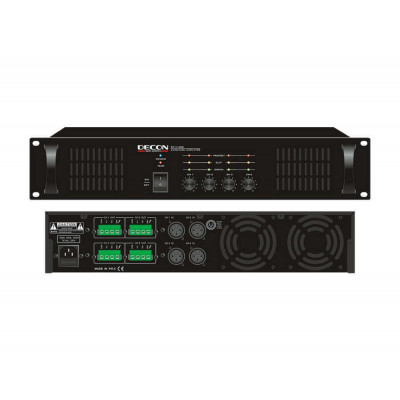 DP-4100B Decon 70-100 Volt 4x100 Watt 4 Kanal Trafolu Power Amfi