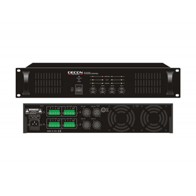 DP-4200B Decon 70-100 Volt 4x200 Watt 4 Kanal Power Amfi,