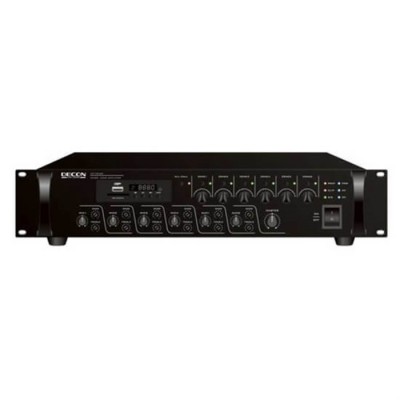 DP-7206S Decon 200 Watt 6 Bölge 100V / 4-16 Ohm Mixer Amfi DP-7206S Decon 200 Watt 6 Bölge 100V / 4-16 Ohm Mixer Amfi