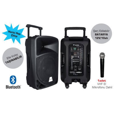 WAP-12501 Westa 12 " 2 yollu Aktif Hoparlör  