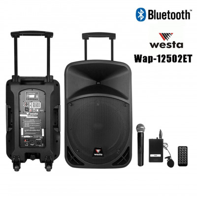 WAP-15502ET Westa 15 " 2 Yollu Aktif Hoparlör - 1 EL 1 Yaka