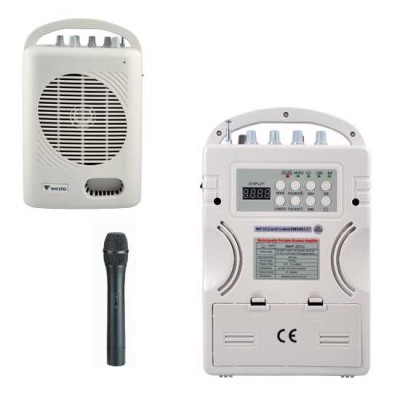 WAP-221UR-H Westa 50 Watt El Tipi Telsiz Mikrofonlu Taşınabilir Akülü Hoparlör