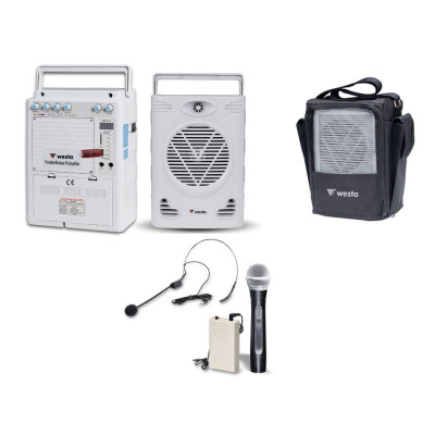 WAP-330 Westa 75 Watt El veya Headset Mikrofonlu Taşınabilir Akülü Hoparlör