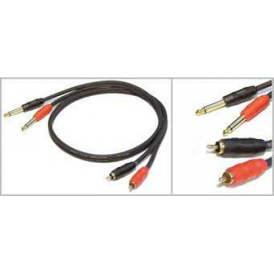 A-404G-1.5M Kirlin Cable KIRLIN 2XRCAM / 2X6.3mm 1.5 Metre