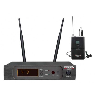 DM-510T Decon UHF Dijital Çift Anten 100 Kanal Yaka Tipi Telsiz Mikrofon