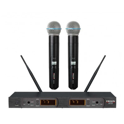 DM-520E Decon UHF Dijital Çift Anten00 100 Kanal Çift El Tipi Telsiz