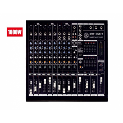 DPM-1412CFX Topp Pro 2x500 Watt 6 Mono 4 Stereo Toplam 14 Kanal Power Mikser DPM-1412CFX Topp Pro 2x500 Watt 6 Mono 4 Stereo Toplam 14 Kanal Power Mikser