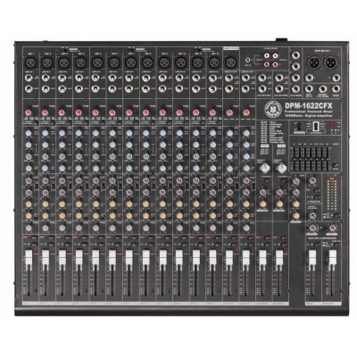 DPM-1622CFX Topp Pro 2X500 Watt 12 Mono 2 Stereo Toplam 16 Kanal Power Mikser DPM-1622CFX Topp Pro 2X500 Watt 12 Mono 2 Stereo Toplam 16 Kanal Power Mikser