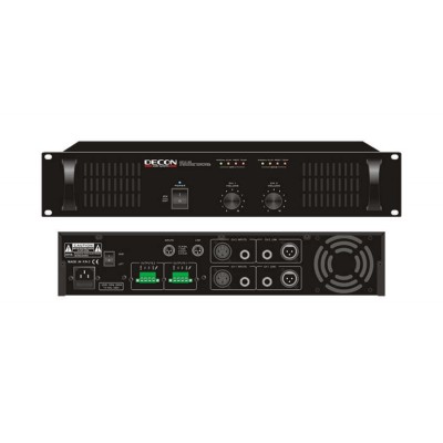 DP-2100 Decon 70-100 Volt 2x100 Watt Trafolu 2 Kanal Power Amfi