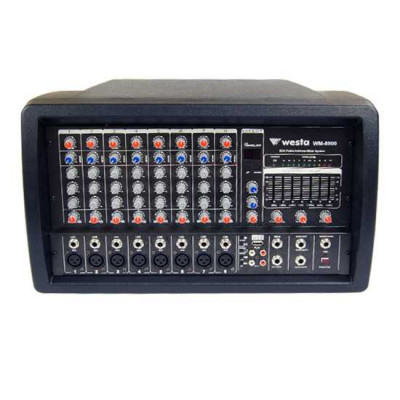 WM-804 Westa 8 Kanal 300 Watt Küp Power Mikser