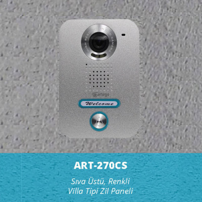 ART-270CS Artego 1 Butonlu Kapı Zil Paneli