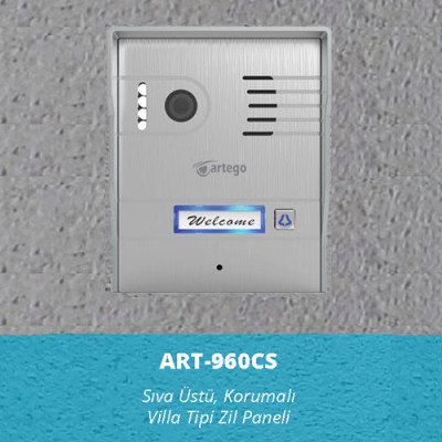 ART-960CS Artego 1 Butonlu Kapı Zil Paneli